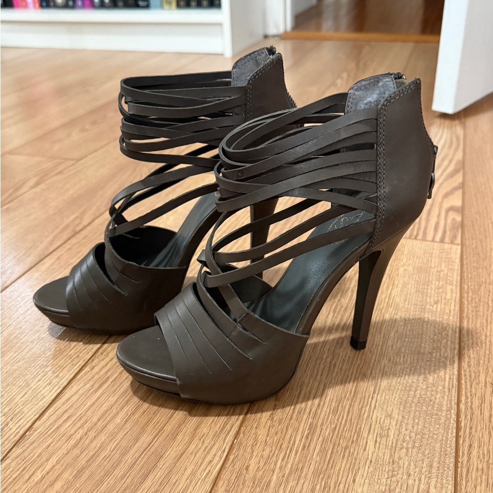 Ash Espresso Strappy Heels